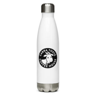 Botella Térmica de Acero Inoxidable Blanca Cabra Tostá 17 oz